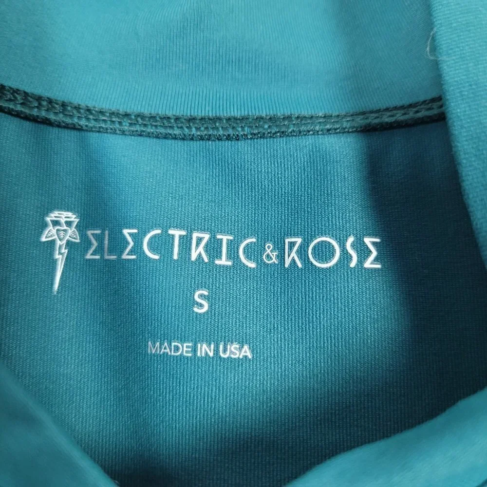 NWT Electric & Rose Hunter Wintergreen (Teal Green) Zip Front Stretch Jacket S